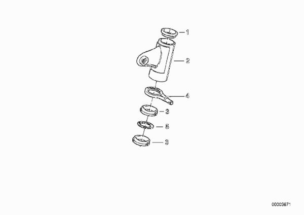 Кронштейн фары на телескопической вилке для BMW 2473 R 80 R Mystik 94 0 (схема запчастей)