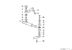 Амортизатор рулевого управления для BMW 259R R 1100 R 94 (0402,0407) 0 (схема запасных частей)