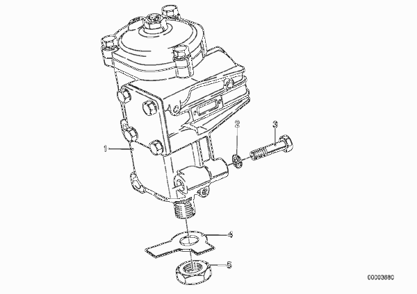 Рулевое управление механическое для BMW E12 518 M10 (схема запчастей)