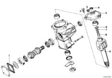 Детали рулевого механизма для BMW E12 518 M10 (схема запасных частей)