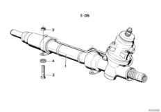 Гидроусилитель рулевого управления для BMW E30 318i M10 (схема запасных частей)