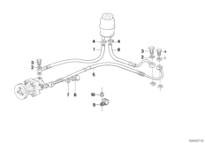 Маслопроводы гидроусилителя рул.управл. для BMW Z1 Z1 M20 (схема запасных частей)