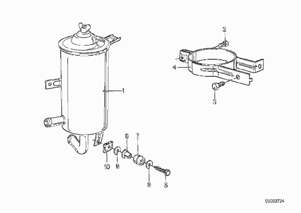 Масляный резервуар/детали для BMW E23 730 M30 (схема запчастей)