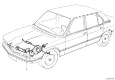 Монт.комплект гидроусилителя рул.управл. для BMW E12 525 M30 (схема запасных частей)