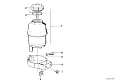 Масляный резервуар/детали для BMW E28 525e M20 (схема запасных частей)