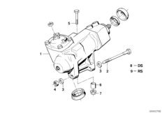 Гидроусилитель рулевого управления для BMW E32 730iL M30 (схема запасных частей)