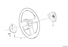 спортивное рулевое колесо для BMW Z1 Z1 M20 (схема запасных частей)