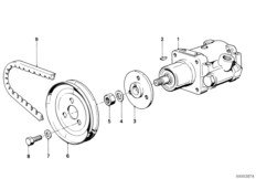 Насос гидроусилителя рулевого управления для BMW E23 728iS M30 (схема запасных частей)