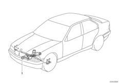 Монт.комплект гидроусилителя рул.управл. для BMW E36 316i M40 (схема запасных частей)