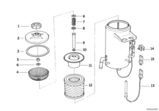 Резервуар для масла ASC+T/детали для BMW E34 530i M60 (схема запасных частей)