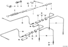 тросовый привод для MOTO 2471 R 80 ST 0 (схема запасных частей)