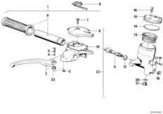 Модуль ручки П для BMW 248 R65 0 (схема запасных частей)