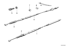 тросовый привод для MOTO 248 R45 0 (схема запасных частей)