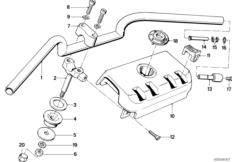 Руль для MOTO K589 K 100 RS 83 (0502,0503,0513) 0 (схема запасных частей)