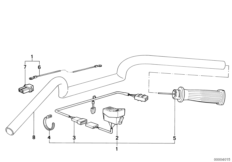 Комплект дооснащения обогреваемой ручки для BMW 2472 R 65 RT SF 0 (схема запасных частей)