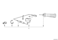 Комплект дооснащения обогреваемой ручки для BMW 47E2 R 80 GS PD (CH) 0 (схема запасных частей)