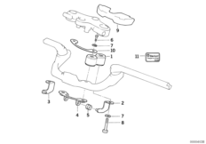 Руль регулируемый/дополнит.элементы для BMW R22 R 1150 RS 01 (0447,0498) 0 (схема запасных частей)