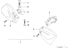 Защита рук для спецавтомобилей для MOTO 259R R 850 R 94 (0401,0406) 0 (схема запасных частей)