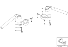 Руль регулируемый для BMW K41 K 1200 GT 01 (0548,0558) 0 (схема запасных частей)