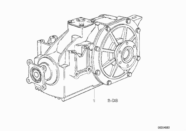 редуктор главной передачи для BMW E12 525 M30 (схема запчастей)