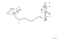 стабилизатор задний для BMW Z1 Z1 M20 (схема запасных частей)