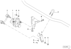Сист.рег.дор.просв./рег.клапан/доп.элем. для BMW E38 750iL M73N (схема запасных частей)
