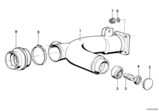 Качающийся рычаг заднего колеса для BMW 2471 R 80 ST 0 (схема запасных частей)