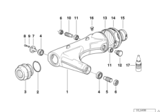 Качающийся рычаг заднего колеса для MOTO 89V2 K 1100 LT (0526, 0536) 0 (схема запасных частей)
