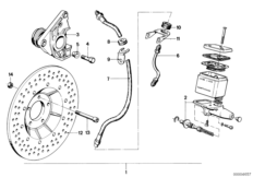 Комплект дооснащ.двухдиск.торм.механизма для MOTO 248 R45 0 (схема запасных частей)