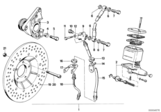 Комплект дооснащ.двухдиск.торм.механизма для MOTO 248 R45 0 (схема запасных частей)