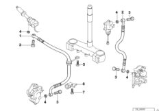 Трубопровод тормозного привода для BMW E169 F 650 94 (0161) 0 (схема запасных частей)