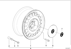 Дизайн BMW (диз. 2) для BMW E32 730i M30 (схема запасных частей)