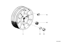 Ступица колеса Зд для MOTO 2471 R 80 ST 0 (схема запасных частей)