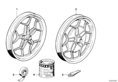 Литой диск silber/weiss для MOTO 248 R65LS 0 (схема запасных частей)