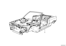 Каркас кузова для BMW E30 325i M20 (схема запасных частей)
