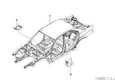 Каркас кузова для BMW E38 750iLP M73N (схема запасных частей)