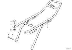 Рама задняя часть для BMW 2471 R 80 G/S 0 (схема запасных частей)