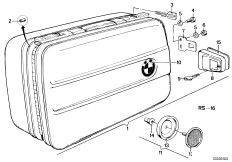Комплект мотоциклетн.чемодана для MOTO 2474 R 100 /7 0 (схема запасных частей)