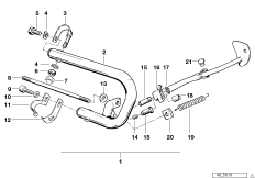 Защитная дуга цилиндров для BMW 2471 R 80 G/S 0 (схема запасных частей)