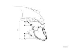 Комплект брызговиков Зд для MOTO 248 R45T 0 (схема запасных частей)
