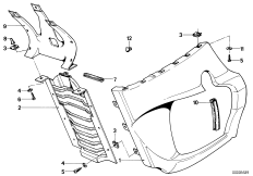 Облицовка двигателя для BMW 248 R45T/N 0 (схема запасных частей)