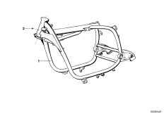 Рама передняя часть для MOTO 2476 R60/6 0 (схема запасных частей)