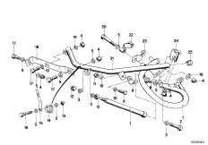 Облицовка сплошная/основная труба для BMW 2474 R 100 RT 0 (схема запасных частей)