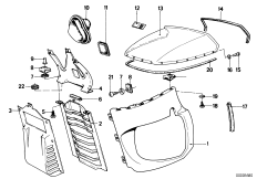 Облицовка двигателя/лобовое стекло для MOTO 2478 R 100 RS 0 (схема запасных частей)