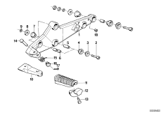 Планка упора для ног/упор для ног Пд для BMW K589 K 100 RT 84 (0504,0505,0514) 0 (схема запасных частей)