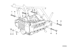 Подвеска двигателя для BMW K589 K 100 RT 84 (0504,0505,0514) 0 (схема запасных частей)