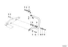 Защитная дуга Зд/Дополнительные элементы для BMW K589 K 100 83 (0501,0511) 0 (схема запасных частей)