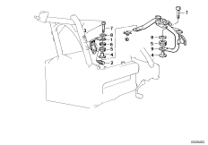 Кронштейн облицовочной панели для MOTO 89V1 K 1 (0525,0535) 0 (схема запасных частей)