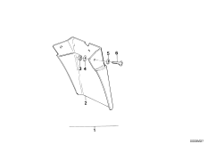 Комплект брызговиков Зд для MOTO 2472 R 80 0 (схема запасных частей)