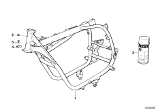 Рама передняя часть для MOTO 2473 R 100 R Mystik 94 0 (схема запасных частей)